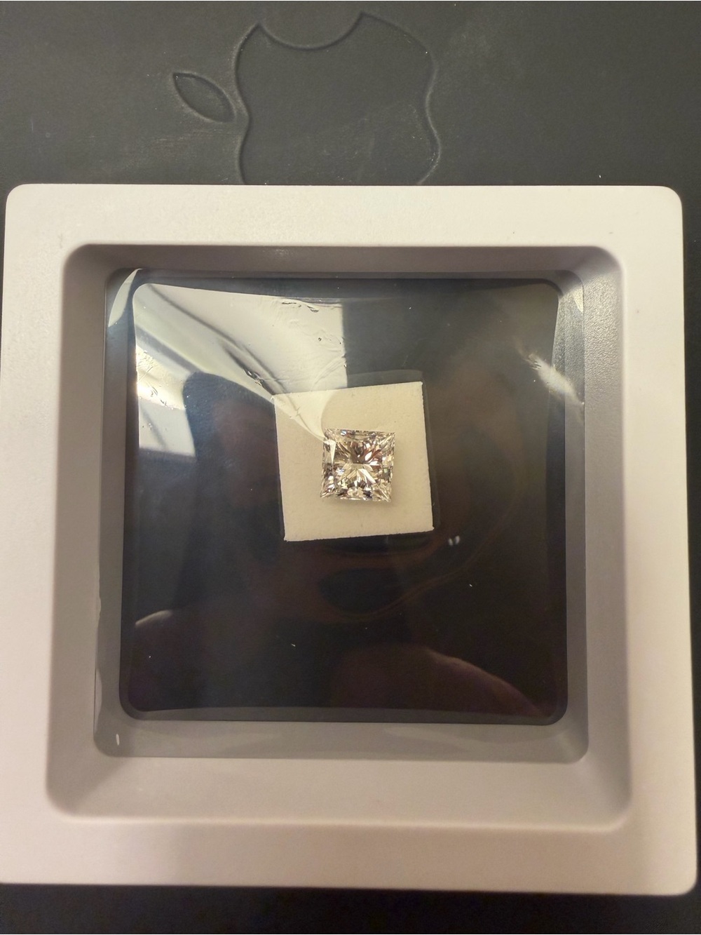 Lab Diamond  2.77 carat Princess Cut
